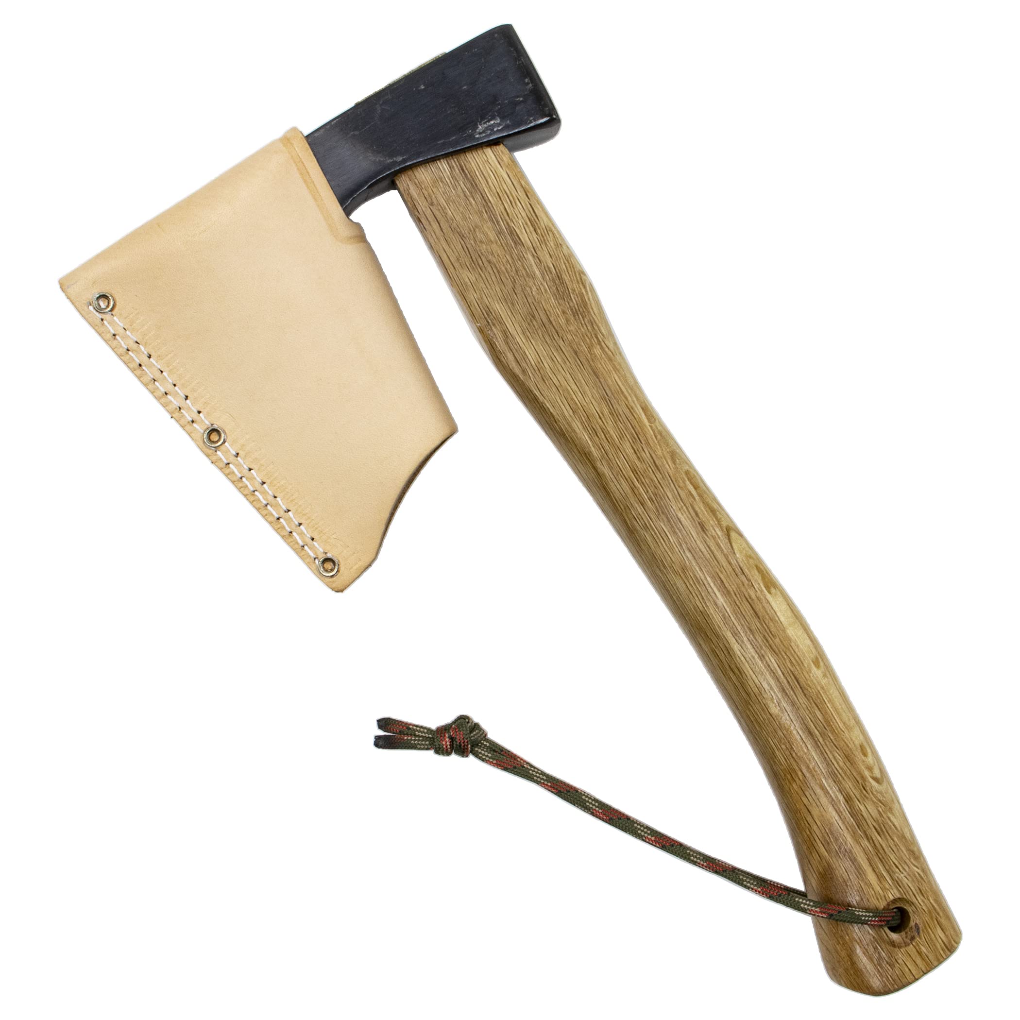 長柄付き斧 Amazon | 地型鉞 600g 皮サック付 全長300mm 曲柄 (株)コジマ